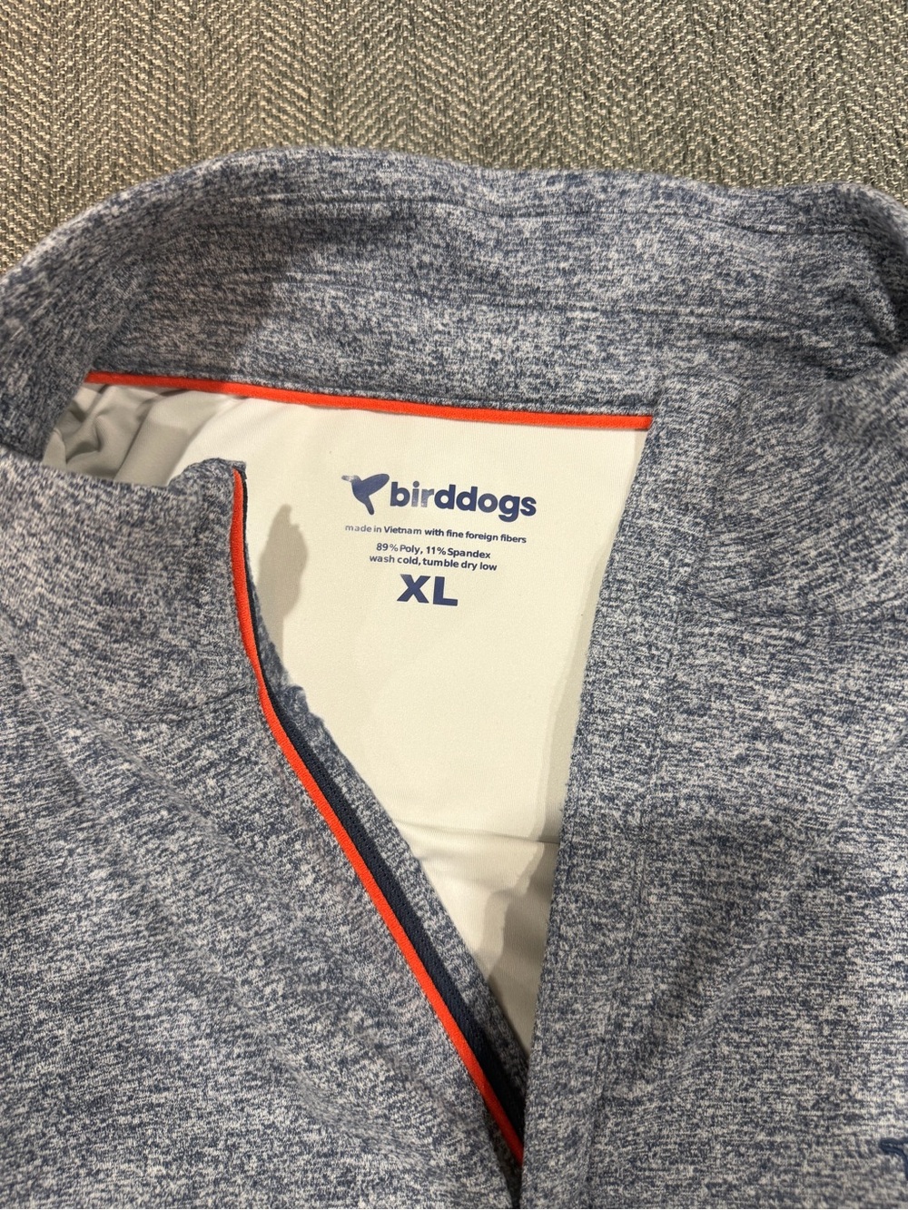 Birddogs Heather Navy Marled Quarter-Zip - Picture 12 of 16